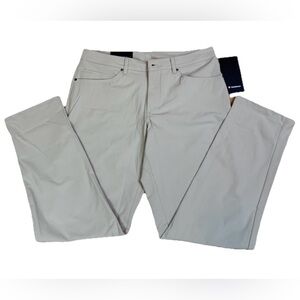 NWT Lululemon Pants Men’s 34x32 ABC Classic Beige TRNH LM5ADES Warpstreme Golf